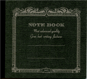 note book Apica 14 x 12.4 cm anthracite interieur ligne