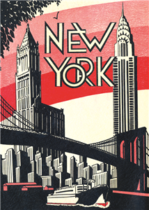 Poster - affiche Cavallini 50 x 70 cm new york 4