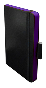 CARNET CHANTIER VIOLET FERMETURE ELASTIQUE INTERIEUR LIGNE