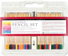 Crayons de couleur d'artiste : set de 30 crayons + gomme + taille-crayon