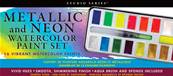 Kit d'aquarelle couleurs metal et neon