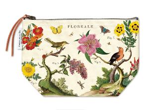 Trousse en toile floréal 15 x 22 cm