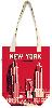 Sac en toile New York wonder city 41 x 34 cm