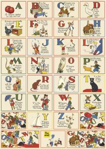 poster - affiche cavallini alphabet anglais