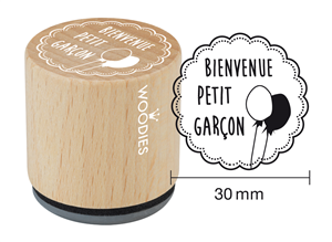 Woodies tampon Bienvenue petit garçon