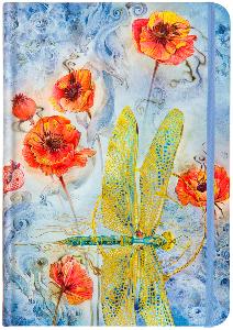 CARNET 13 X 18 INDIGO DRAGONFLY