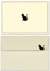 SET DE CARTES & ENVELOPPES CHAT