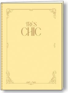 Cahier très chic souple cousu cm.15x21 couverture honey