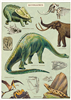 poster - affiche cavallini dinosaures