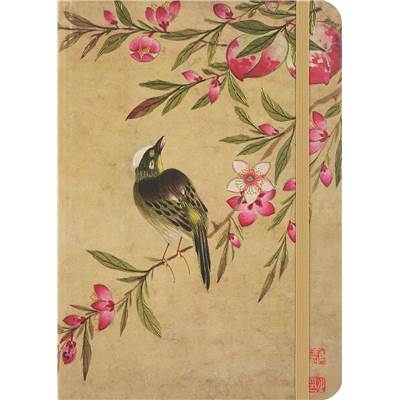 Petit journal pecher en floraison 13 x 18 cm