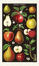 TORCHON POMMES ET POIRES 100% COTON