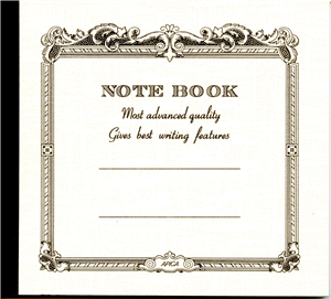 note book Apica 14 x 12.4 cm blanc interieur ligne