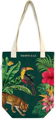 Sac en toile tropical 41 x 34 cm