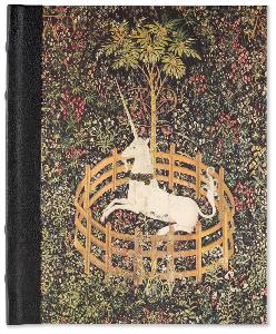 LIVRE D'OR TAPISSERIE LICORNE 18.5 X 23 CM