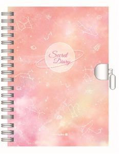 JOURNAL INTIME CONSTELLATIONS ROSE