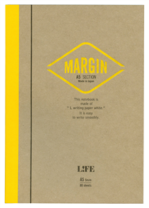 CARNET JAPONAIS LIFE CARREAUX + MARGE DOS CARRE 148 X 210 MM - 200 PAGES