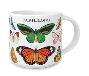 Grande tasse céramique papillons