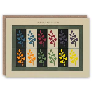 Carte double Harmony of Colours II 31 & 13 cm & son enveloppe