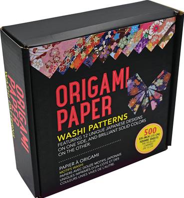 Origami coffret de 500 feuilles 15 x 15 cm - 12 motifs japonais assorties