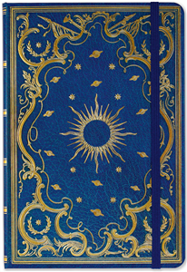 JOURNAL GRILLE DE POINTS 14,5x21 cm CELESTIAL