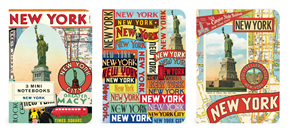 ENSEMBLE DE 3 CARNETS CAVALLINI NYC 10 X14