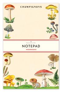 Bloc Cavallini de 100 feuilles détachables 11 x 17 cm Champignons