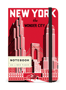 CARNET CAVALLINI NEW YORK FERMETURE ELASTIQUE LIGNE 10 X 15
