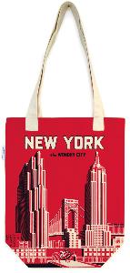 Sac en toile New York wonder city 41 x 34 cm