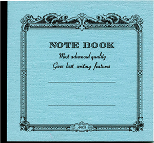 NOTE BOOK APICA 14 X 12.4 CM TURQUOISE INTERIEUR LIGNE