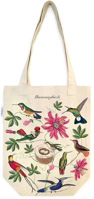 Sac en toile colibris 41 x 34 cm