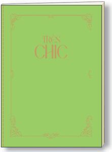 Cahier très chic citron vert piqure singer A5