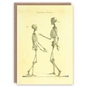 Carte double Anatomy of Love 21 & 13 cm & son enveloppe