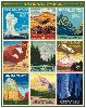 Puzzle 1000 pièces moqaïque parcs nationaux USA 55 x 70 cm