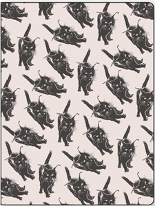 chemise 3 rabats cm.25x33 chat noir