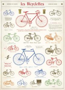 poster - affiche cavallini bicyclette