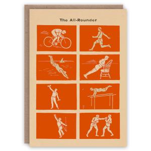 Carte double The All-Rounder 26 & 13 cm & son enveloppe