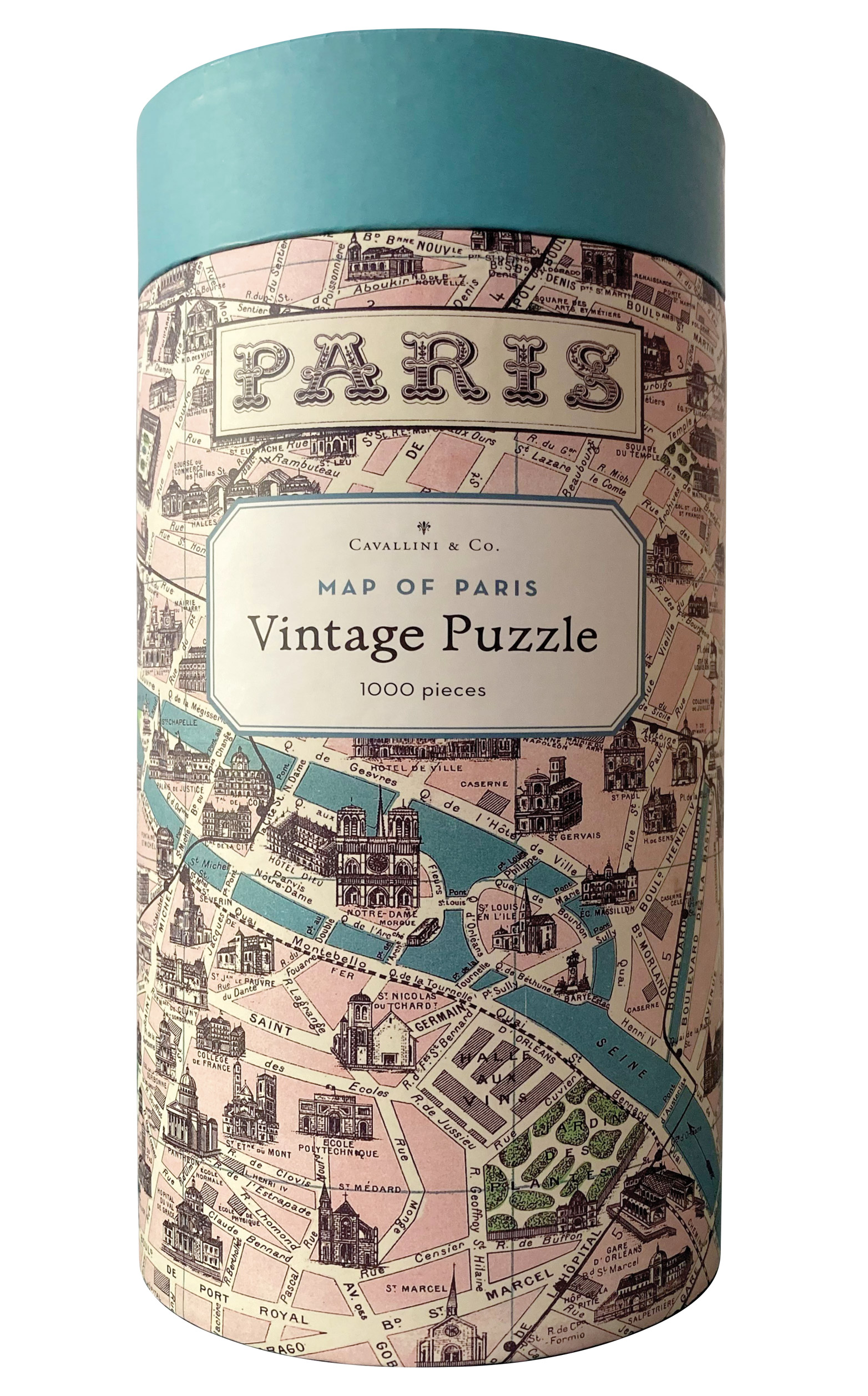 Puzzle 1000 pièces plan de Paris 50 x 70 cm