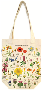 SAC EN TOILE FLEURS SAUVAGES 41 X 34 CM