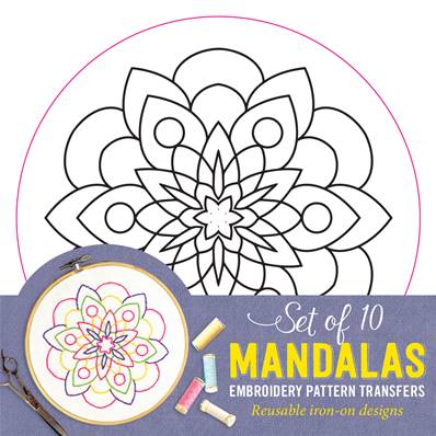 Transfers pour broderie mandalas