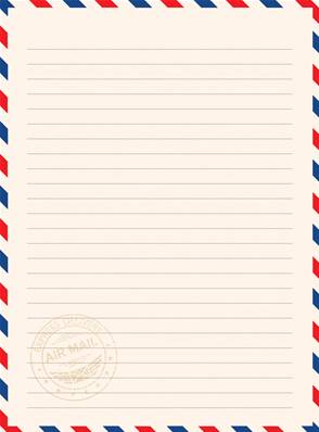 Papier à lettres Airmail