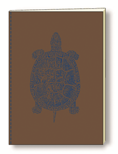 CAHIER SOUPLE COUSU TORTUE cm.15x21