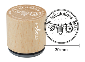 Woodies tampon félicitations