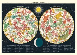 poster - affiche cavallini constellations 2