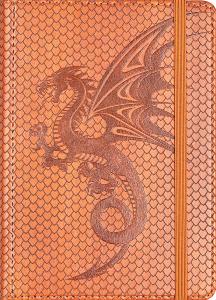 Petit journal Dragon en cuir vegan 13 x 18 cm