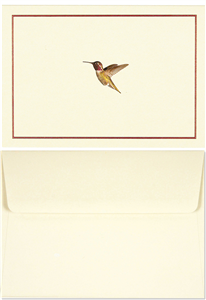 SET DE CARTES & ENVELOPPES COLIBRI