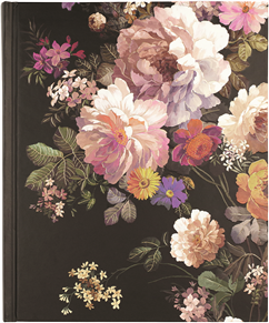 LIVRE D'OR FLEURS NOCTURNES 18.5 X 23 CM
