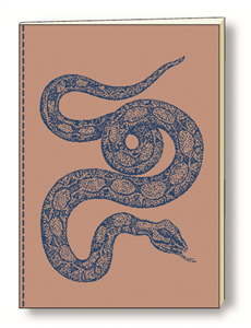 CAHIER SOUPLE COUSU SERPENTS cm.15x21