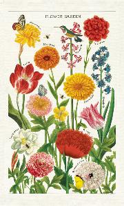 Torchon jardin botanique 100% coton