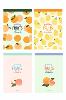 PAPIER A LETTRE FRUITS FRESH LETTER PAD SET