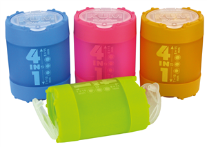 TAILLE CRAYONS 4 EN 1 AVEC RESERVOIR ET CAPUCHON
